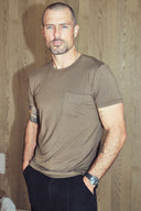 Men's Madison Modal V-Pocket Crew With Shoulder Seam - view 30
