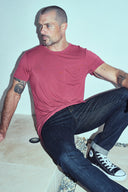 Men's Madison Modal V-Pocket Crew With Shoulder Seam — Mika Jaymes
