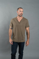 Men's Jersey Raw Neck Curved Pocket Tee - view 20