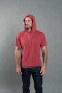 Men's Jersey Tee Kangaroo Pocket Hoodie — Mika Jaymes (view 2)