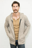 Men's Soft Knit Melange Zip Front Hoodie - view 10