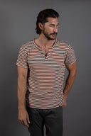 Men's Cross V-Neck Stripe Tee - view 23