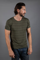 Men's Sailor Pocket Stripe Tee — Mika Jaymes (view 2)