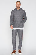 Men's Soft Knit Melange Stripe Side Pant - view 10