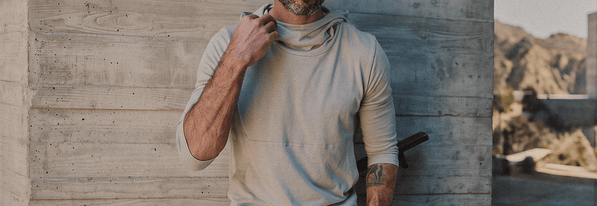 The 3/4 Sleeve Cowl Neck Hoodie