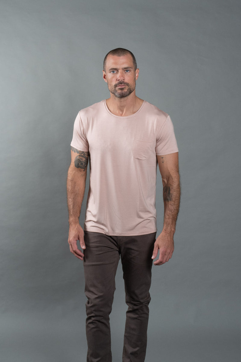 Men's Modal Pocket Sailor Crew Neck Tee