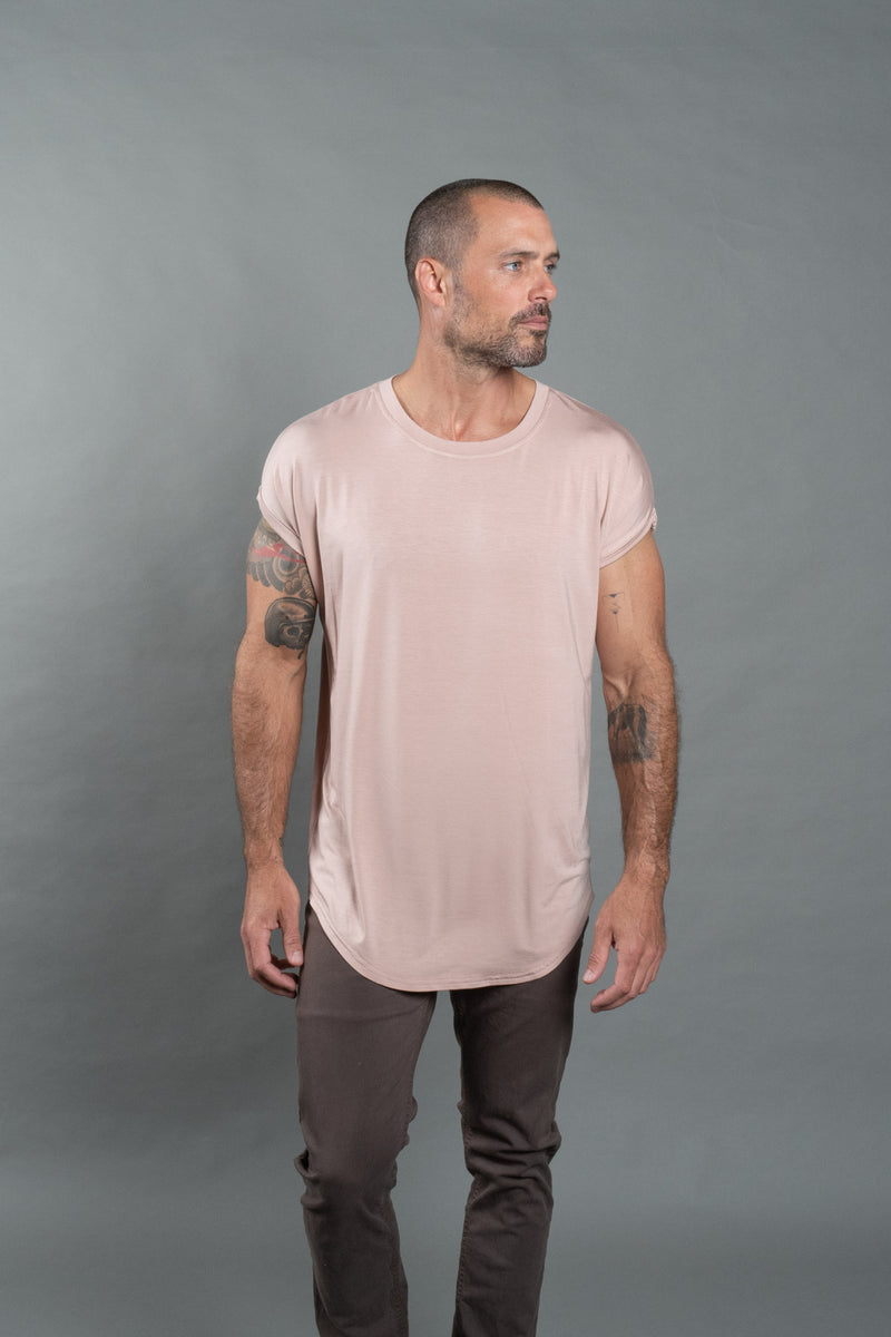 Men's Modal Curved Bottom Crew Tee