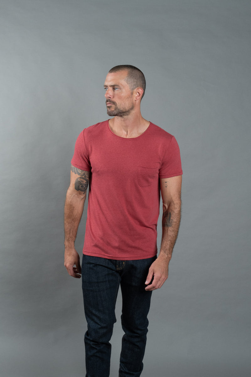 Men's Jersey Crew Neck Pocket Sailor Tee