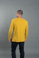 Men's Linen Blend Crew Neck Long Sleeve — Mika Jaymes (view 15)