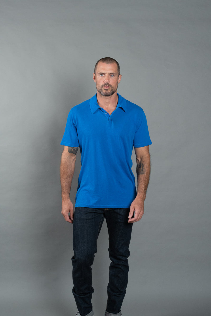 Men's Cotton Linen Polo Shirt