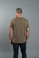 Men's Tri-Blend Stitch Sleeve V-Neck Tee — Mika Jaymes (view 11)