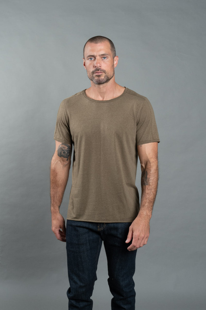 Men's Tri-Blend Patch Sleeve Tee