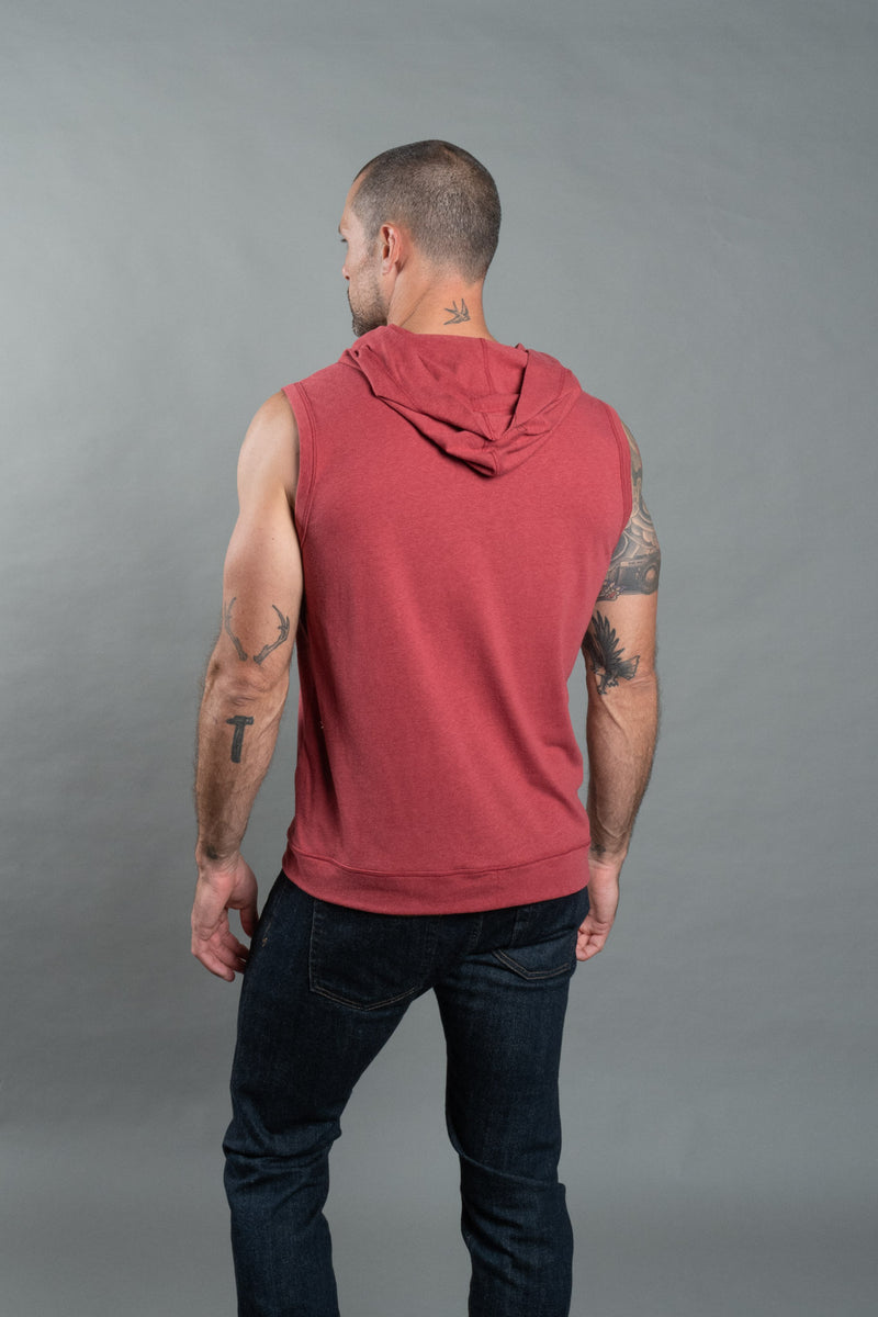 Men's Sleeveless Tri-Blend Hoodie