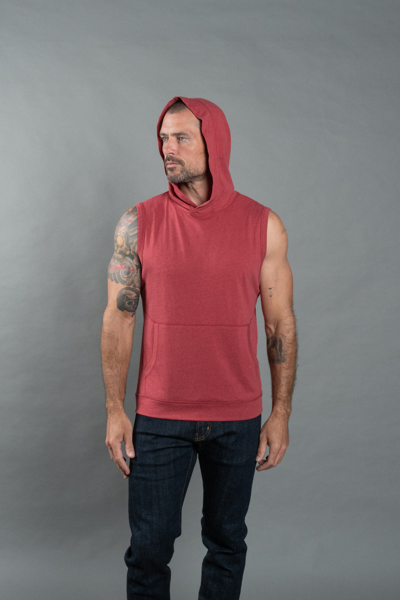 Men's Sleeveless Tri-Blend Hoodie