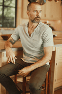 Men's Jersey Raw Neck Curved Pocket Tee - view 25
