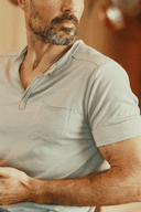 Men's Jersey Raw Neck Curved Pocket Tee - view 27