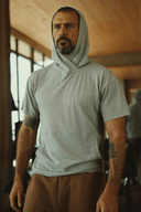 Men's Jersey Tee Kangaroo Pocket Hoodie — Mika Jaymes (view 14)