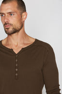 Men's Long Sleeve Henley — Mika Jaymes (view 5)