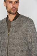 Men's Soft Knit Melange Bomber Jacket - view 5