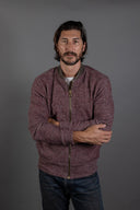 Men's Soft Knit Melange Bomber Jacket - view 3