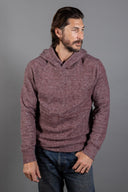 Men's Soft Knit Melange Pullover Hoodie — Mika Jaymes (view 8)