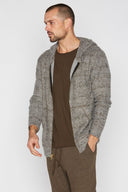 Men's Soft Knit Melange Zip Front Hoodie - view 5