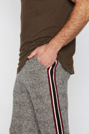Men's Soft Knit Melange Stripe Side Pant - view 3