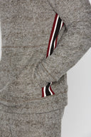 Men's Soft Knit Melange Side Stripe Hoodie - view 4