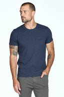 Men's V-Pocket Stripe Tee - view 20