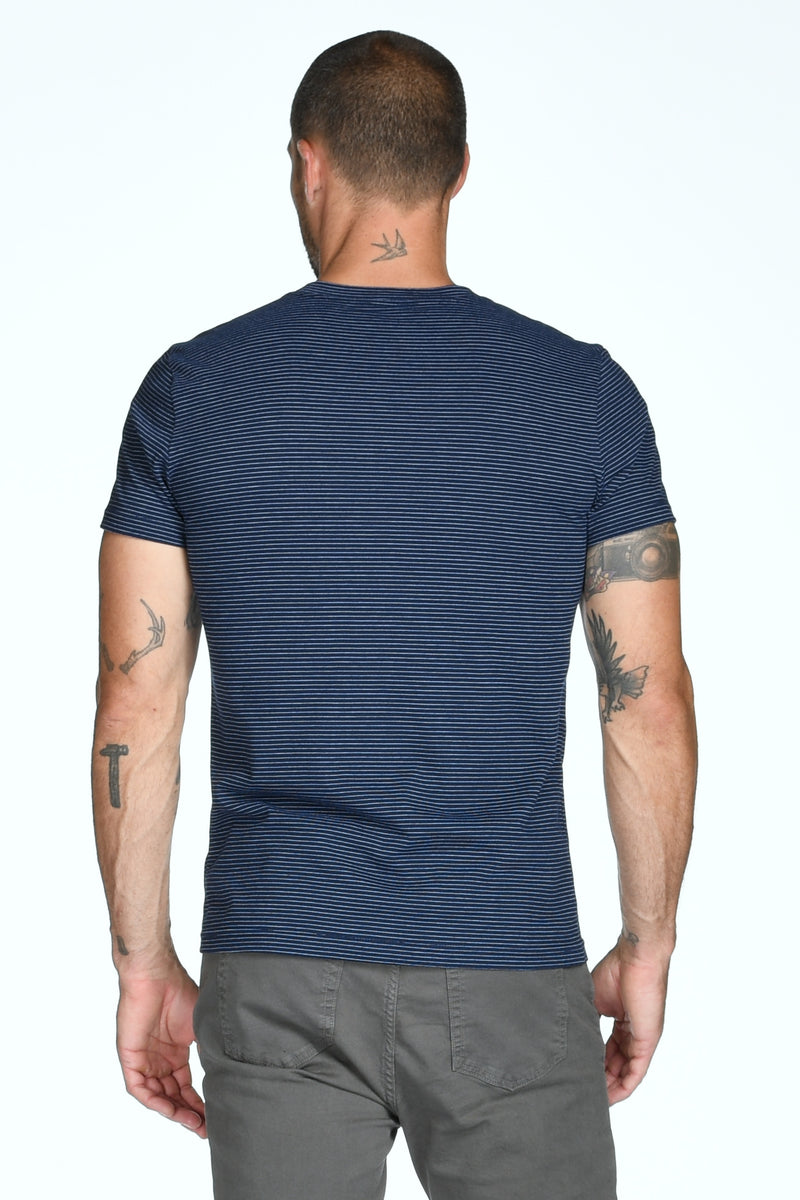 Men's V-Pocket Stripe Tee