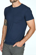 Men's Madison Modal V-Pocket Crew With Shoulder Seam - view 12