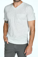 Men's Princeton Wide Pocket V-Neck Stripe Tee - view 12