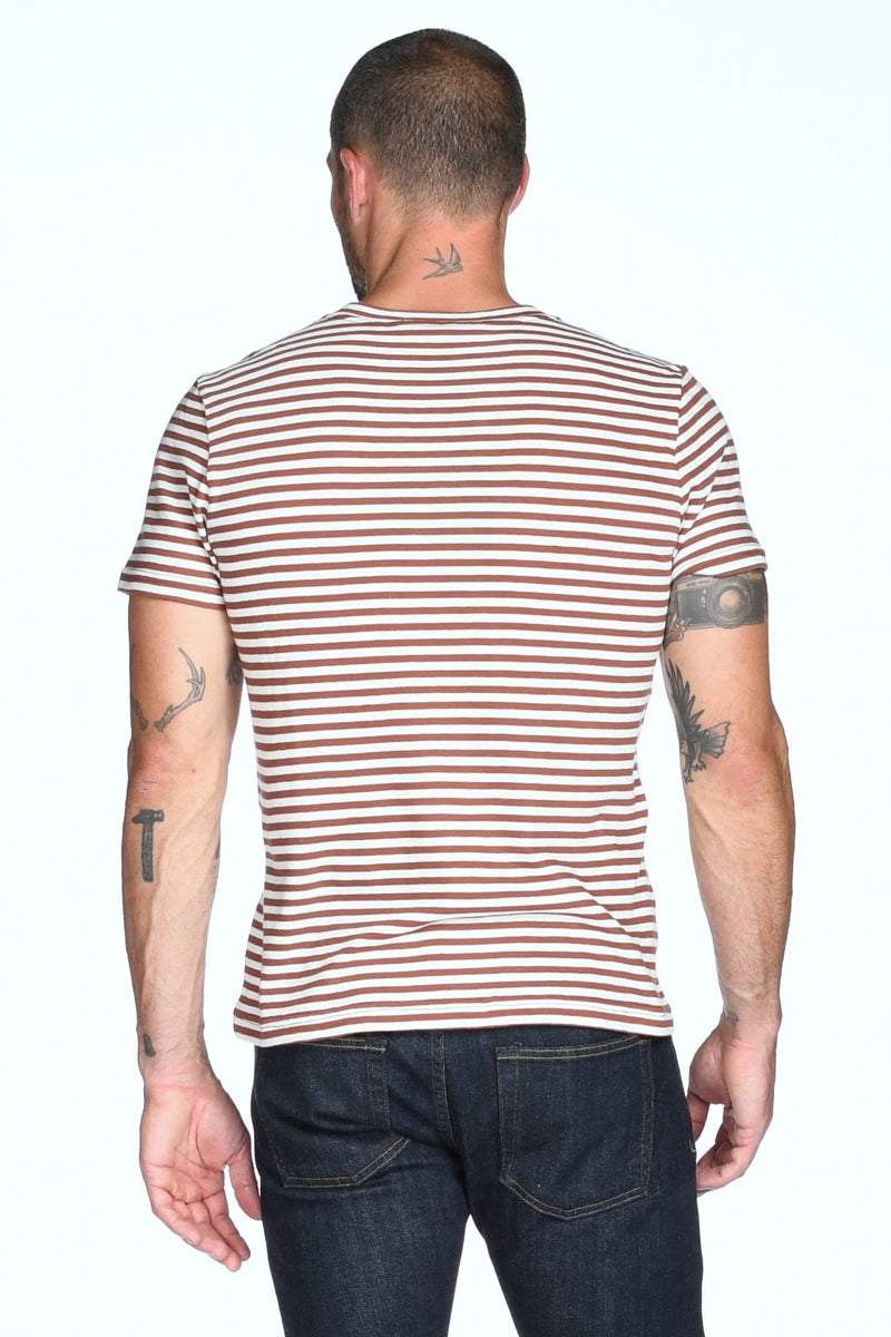 Men's V-Pocket Stripe Tee