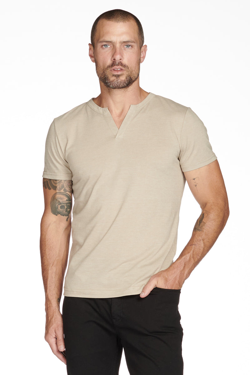 Men's Tri-Blend Cross V-Neck Tee