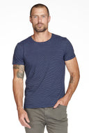 Men's Crew Neck Stripe Tee - view 4