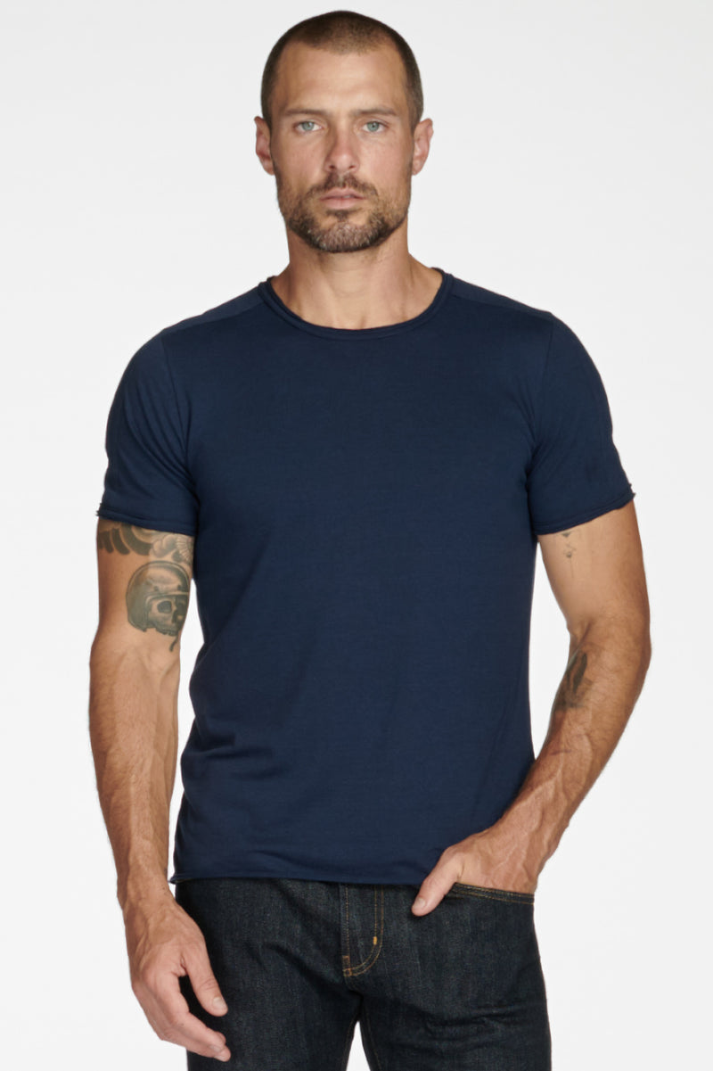 Men's Tri-Blend Patch Sleeve Tee