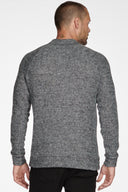 Men's Soft Knit Melange Wide Neck Pullover Sweater - view 22