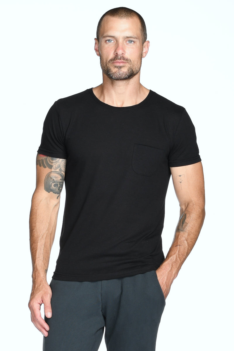 Men's Jersey Crew Neck Pocket Sailor Tee