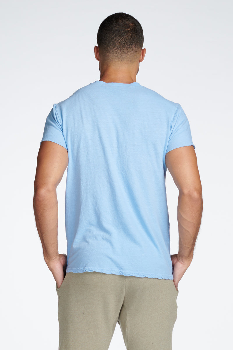 Men's Linen Blend Pocket Tee