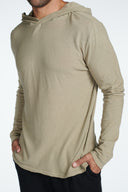 Men's Linen Blend Long Sleeve Hoodie - view 8