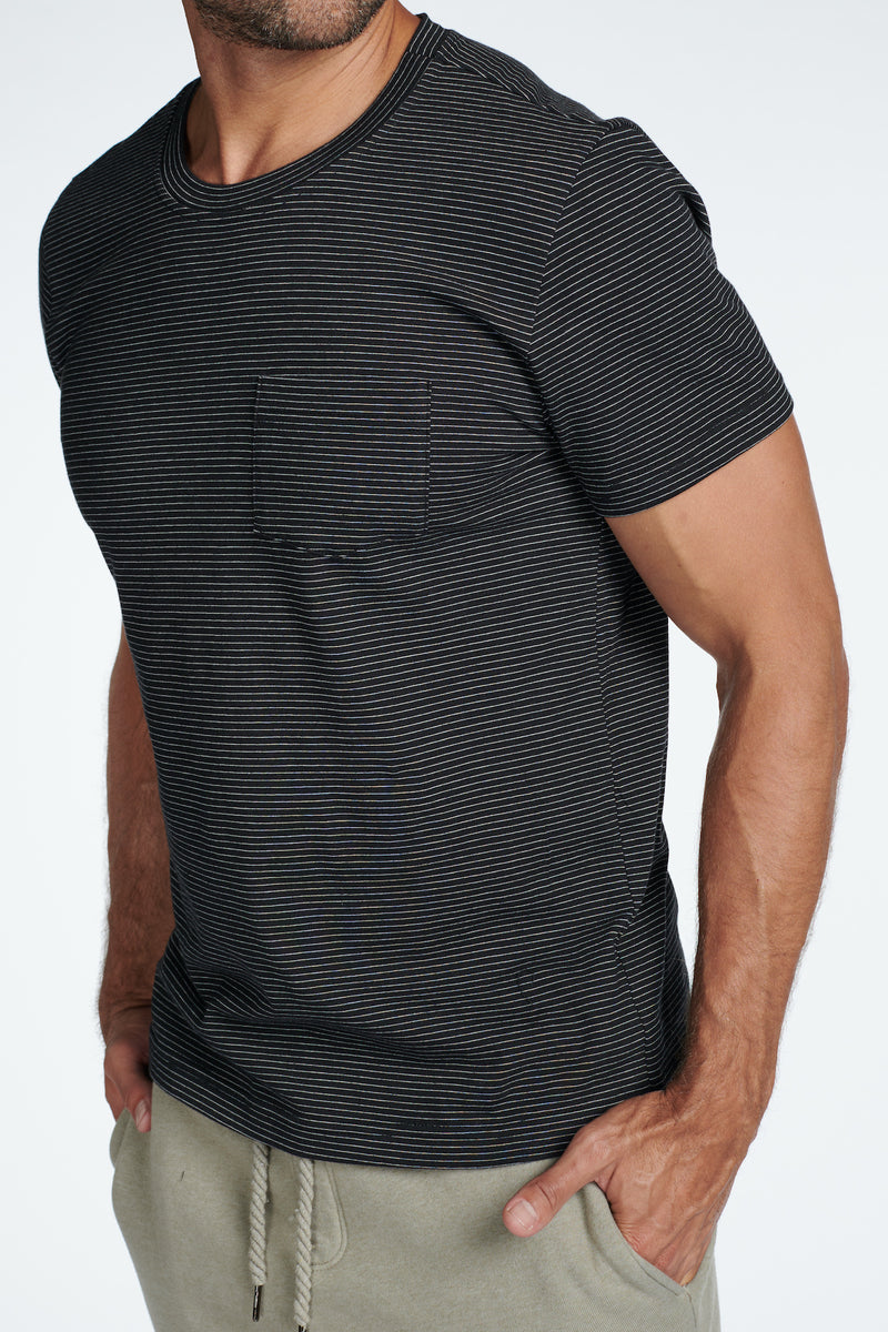 Men's V-Pocket Stripe Tee