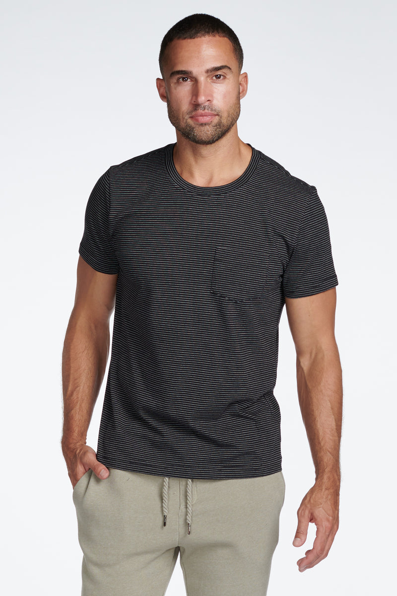 Men's V-Pocket Stripe Tee