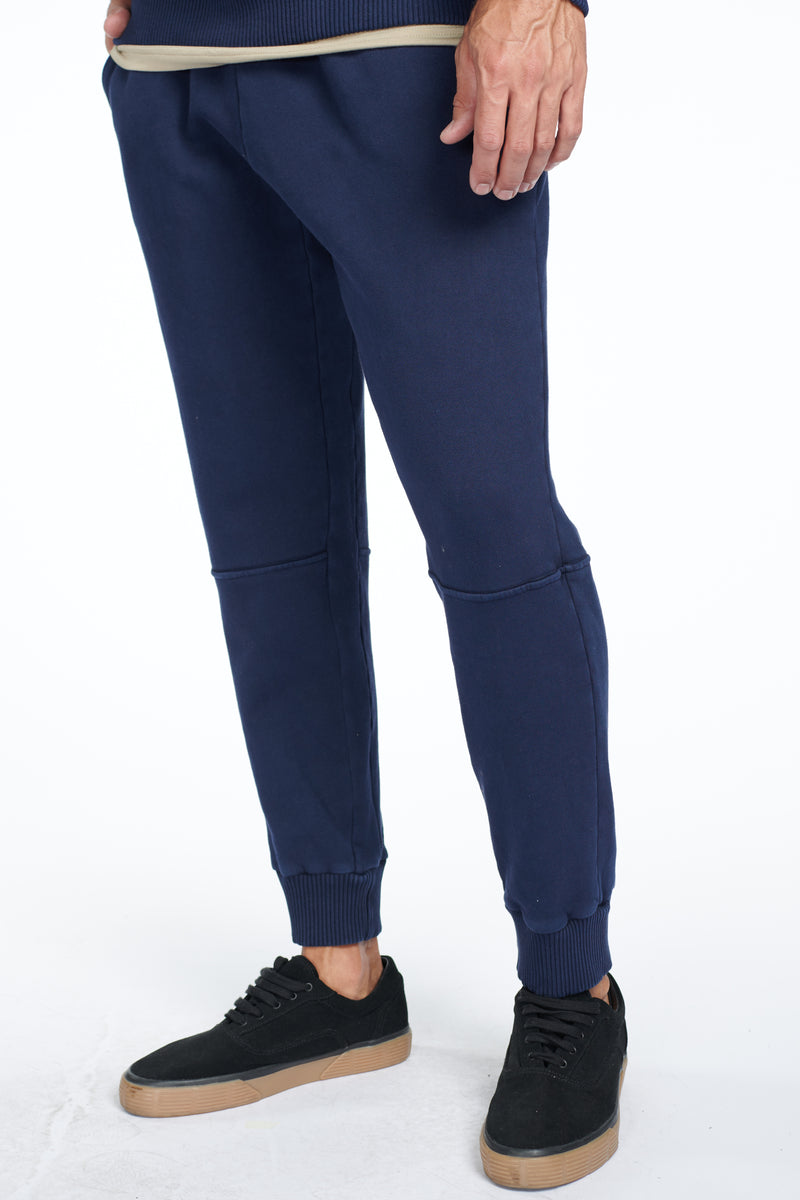 Men's Briggs Velour Back French Terry Jogger — Navy