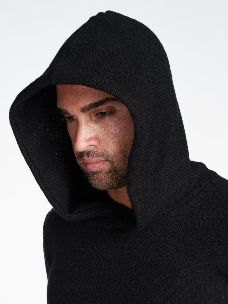 Men's Soft Knit Melange Pullover Hoodie