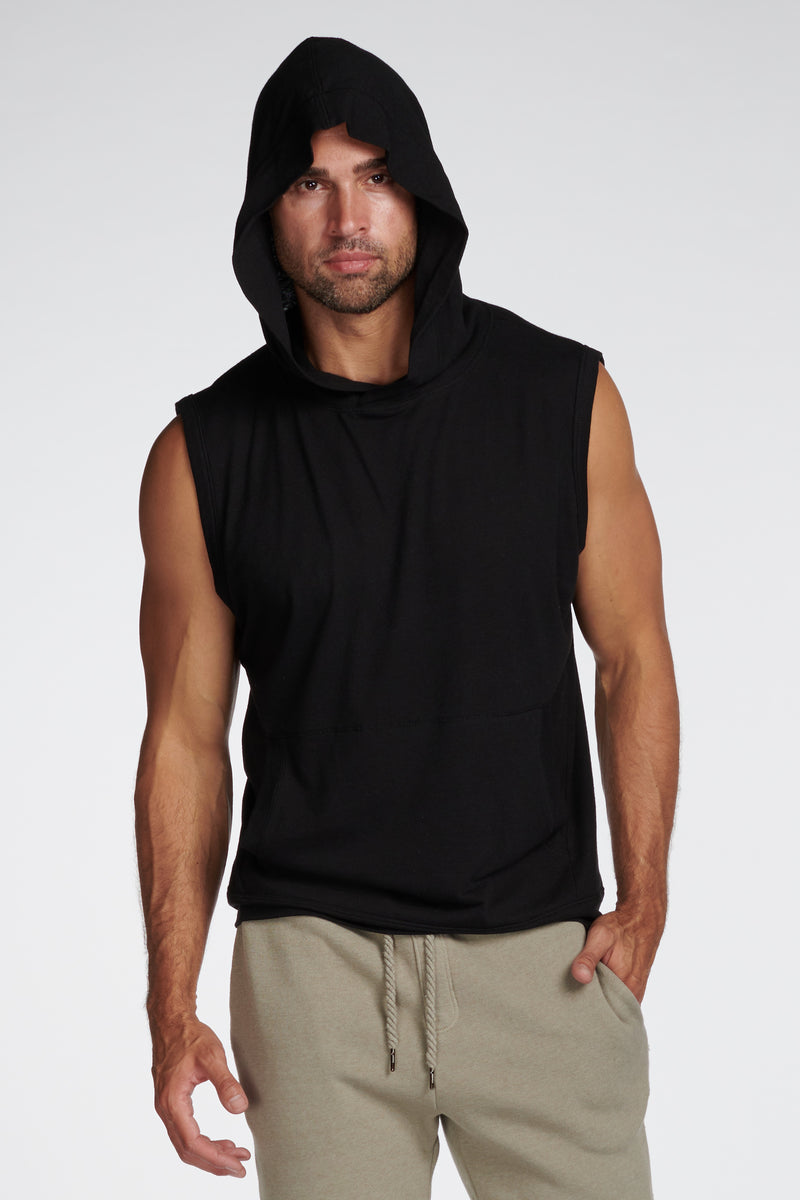 Men's Sleeveless Tri-Blend Hoodie