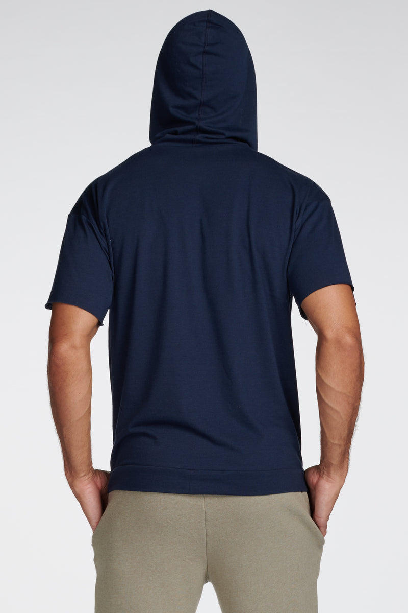 Men's Jersey Tee Kangaroo Pocket Hoodie