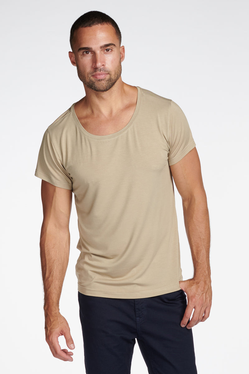 Men's Modal Wide Neck Tee