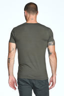 Men's Madison Modal V-Pocket Crew With Shoulder Seam - view 7