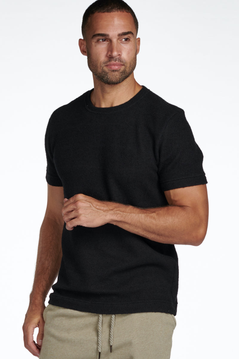 Men's Soft Knit Melange Short Sleeve Crew Tee