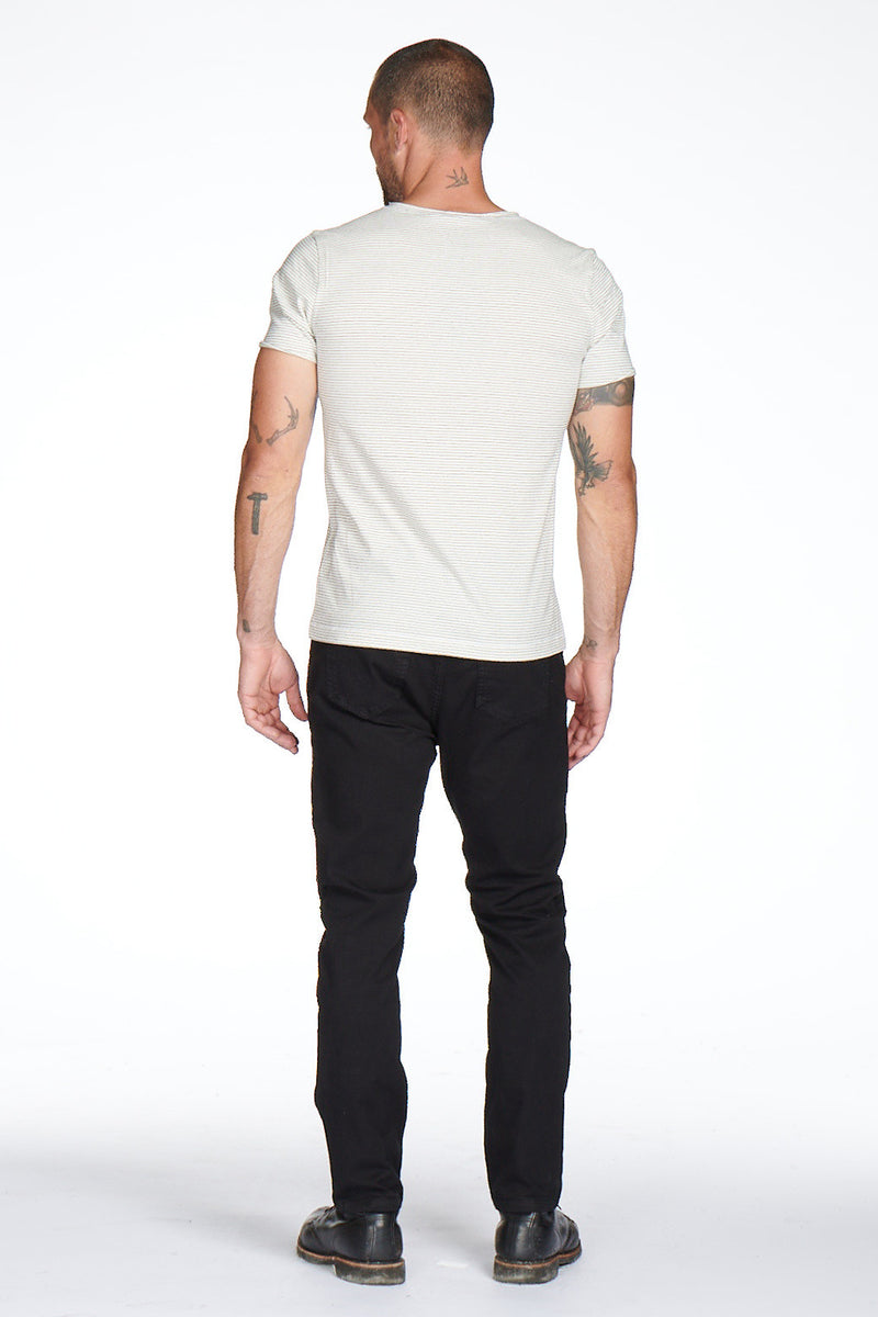 Men's Brolin Raw Neck Crew Stripe Tee